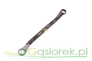 Klucz oczkowy odsadzony 16x17 mm. CrV standard