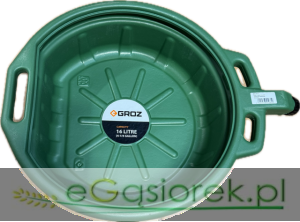 Ociekacz oleju 16L GROZ zielony