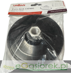 Euro dysk cienki czarny twardy M14 metal 125x5 mm