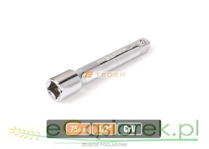 Przedłużka do nasadek 1/2" 75 mm, CR-V, Teger