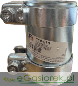 ŁĄCZNIK RUR Z OBEJMAMI ŚREDNICA 76 MM