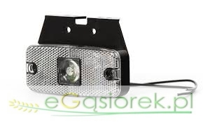 Lampa obrysowa biała W46 12-24V NR225Z