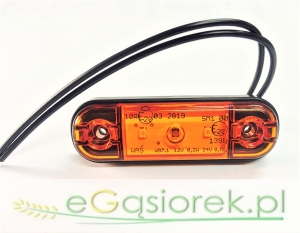 Lampa pozycyjna 3 LED 708 12V-24V boczna pomarańcz