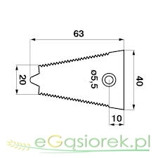 Stalka bagnetu Rasspe Claas