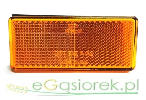 Odblask pomarańczowy prostokąt 96x42mm przyklejany