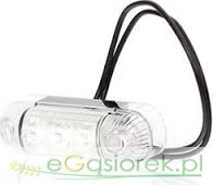 Lampa obrysowa diodowa 283 W61 12/24V biała