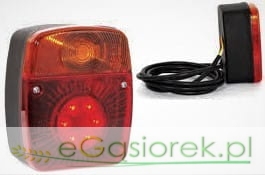 Lampa tylna zes. WE18UDZ 12/24v 477 pozycyjne LED