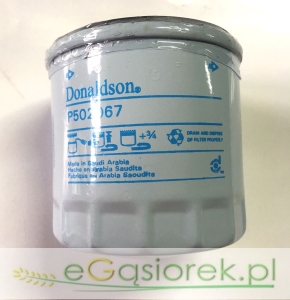 Filtr oleju P502067 Donaldson zam W671,PP-2.7,OP59