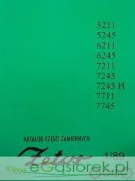 Katalog części Zetor 5211-7745 360-stron 90-tabel
