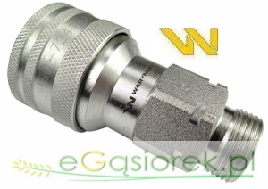 Szybkozłącze hydr.gniazdo M22x1,5 gwi.zew.Waryński
