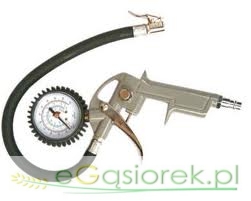 Pistolet do pompowania z manometrem