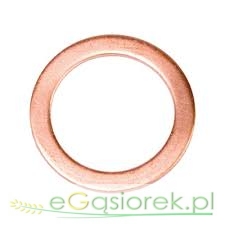 Podkładka miedziana 15x19x1 mm