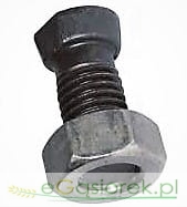 Śruba kpl płużna oval jedna strona ścięta M 14x34