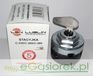 Stacyjka z metalowa z nakrętką  LUBLIN