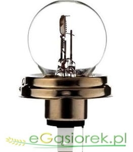 Żarówka 12V 45/40W R2 asymetryczna z kołnierzem
