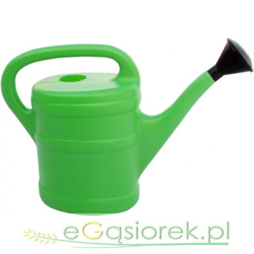 Konewka plastikowa z sitkiem, zielona 5 l
