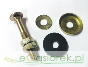 Śruba kpl. z podkładką i deklem łyżki targańca